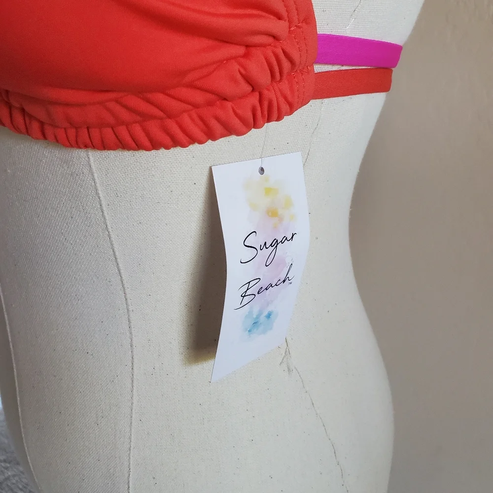 ⭐️4/$20‎ Sugar Beach Bikini TopSize XS